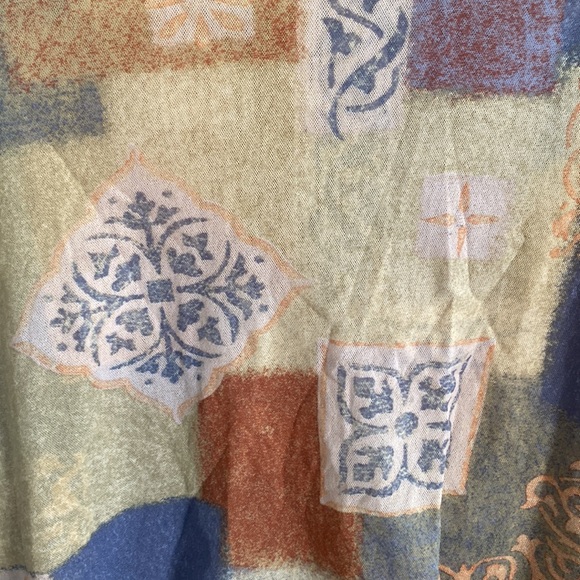 Patchwork Long Sleeve Mesh Top - Picture 8 of 8